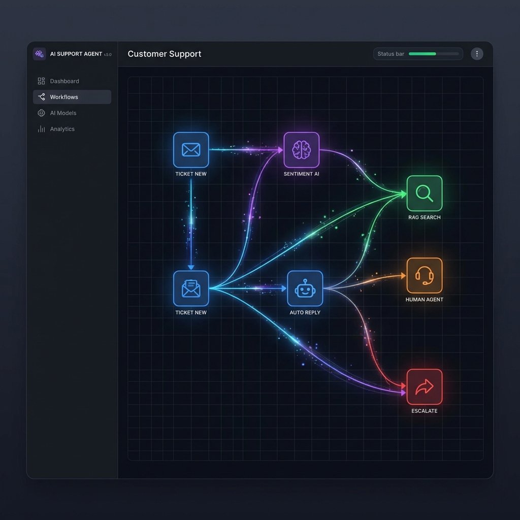 Support Workflow Visualization